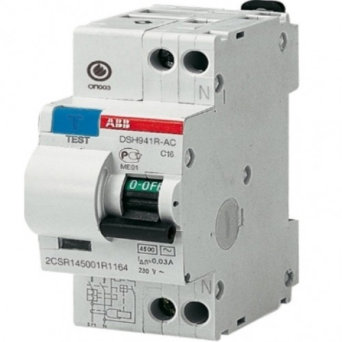 ABB DSH941R Дифференциальный автоматический выключатель 1P+N 16A 30mA (AC) хар. C
